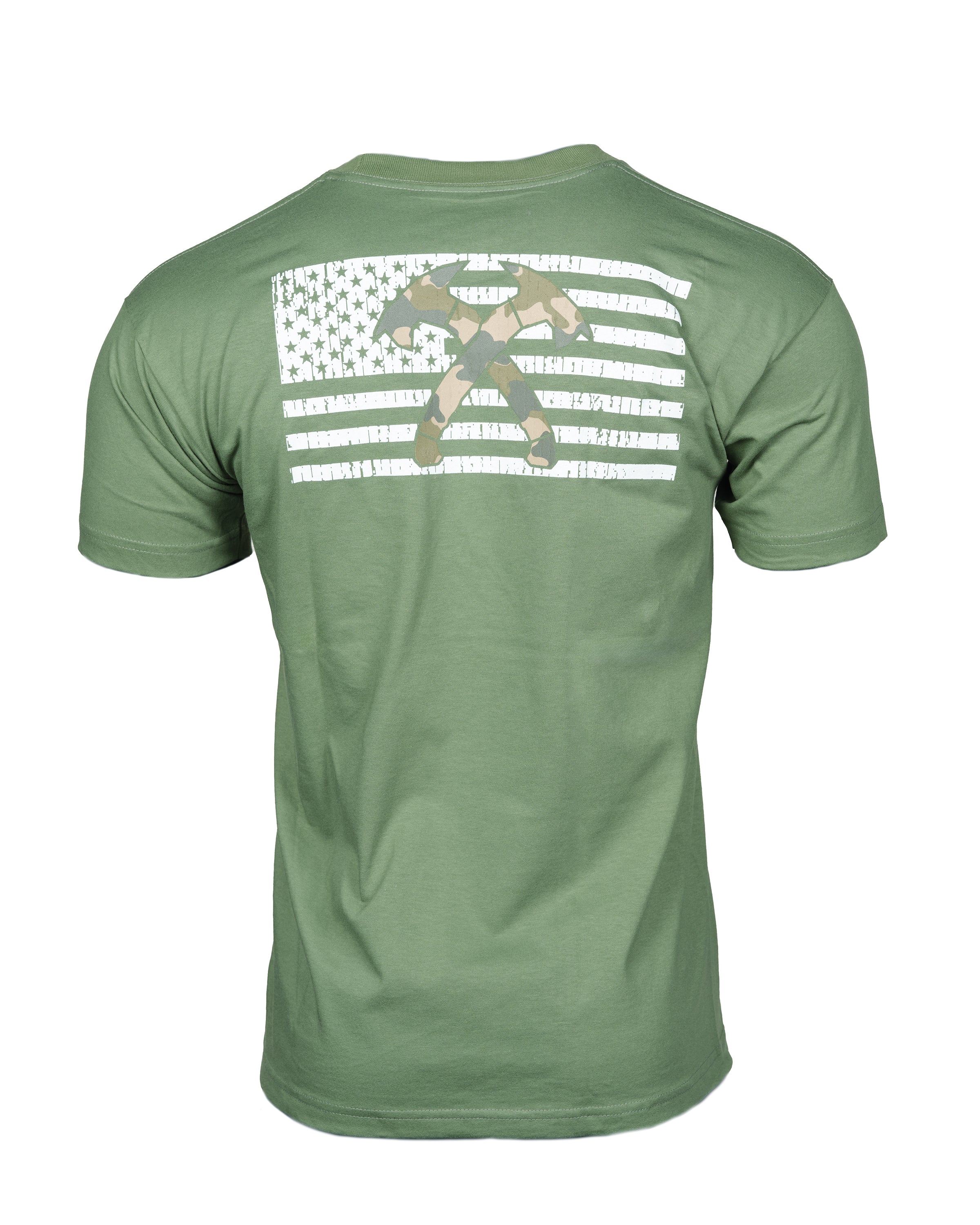 Bone Frog Crossed Hawks Flag Tee - Image 4