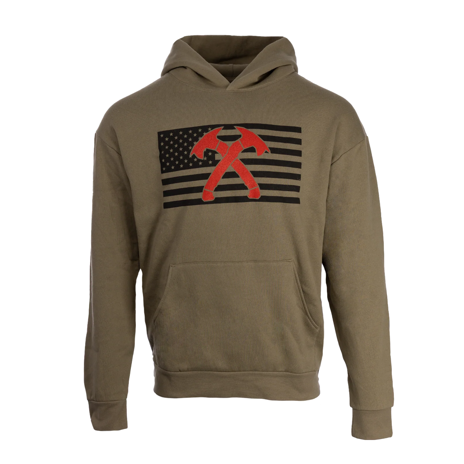 Crossed Hawks Chest Flag Hoodie
