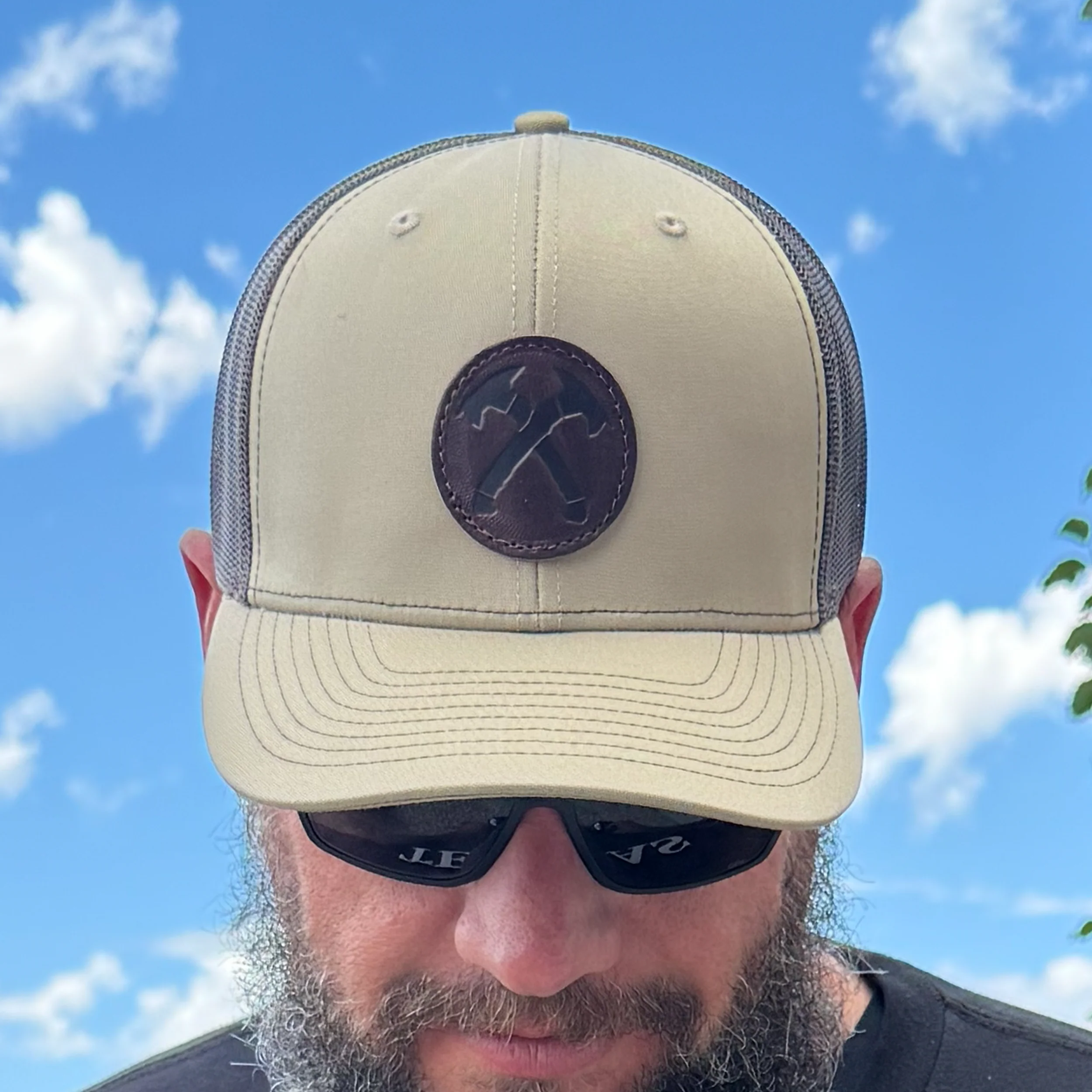 FDE Leather Patch Hat - Image 2