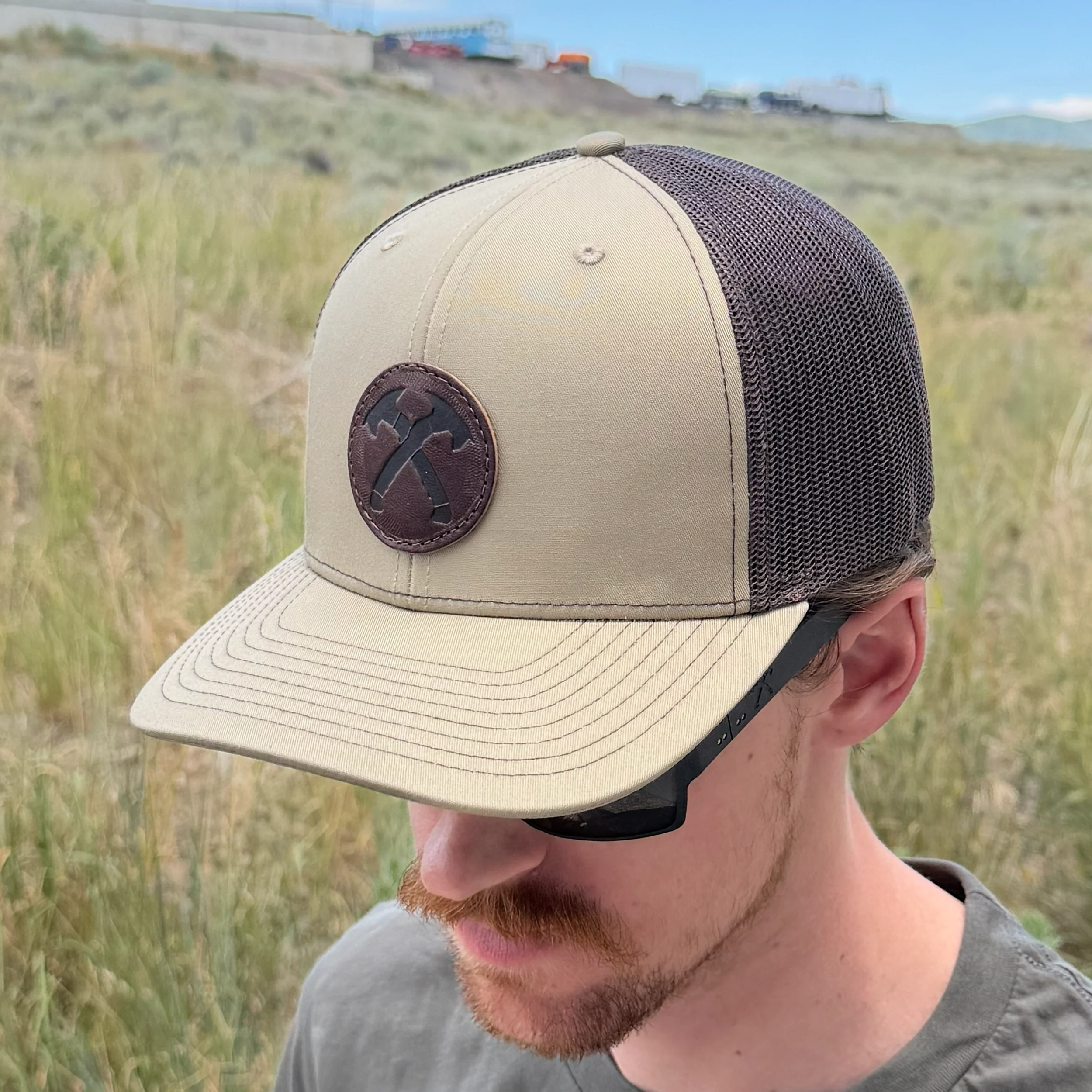 FDE Leather Patch Hat - Image 3