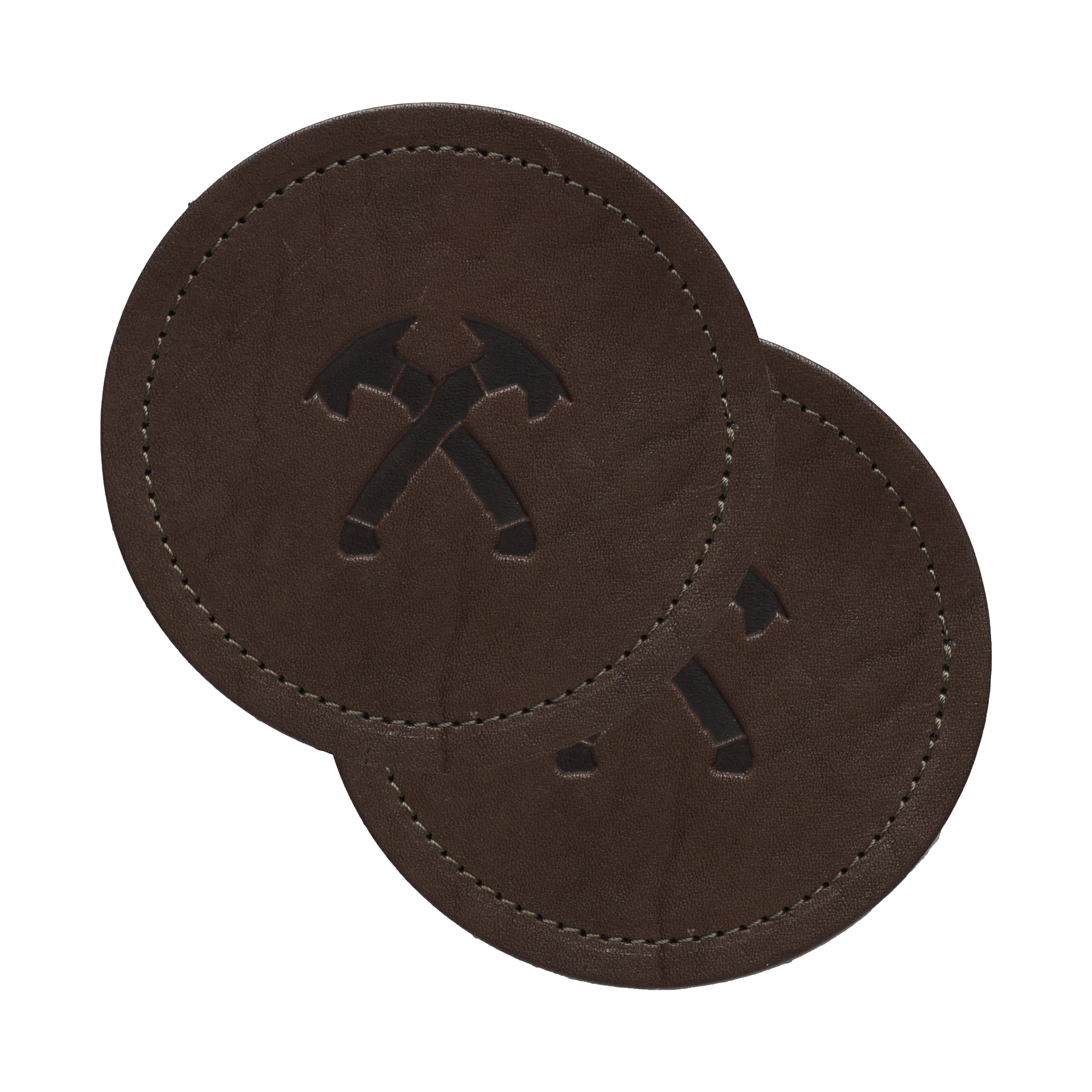 Leather Crossed Tomahawks Coasters (Set of 2) - Image 4