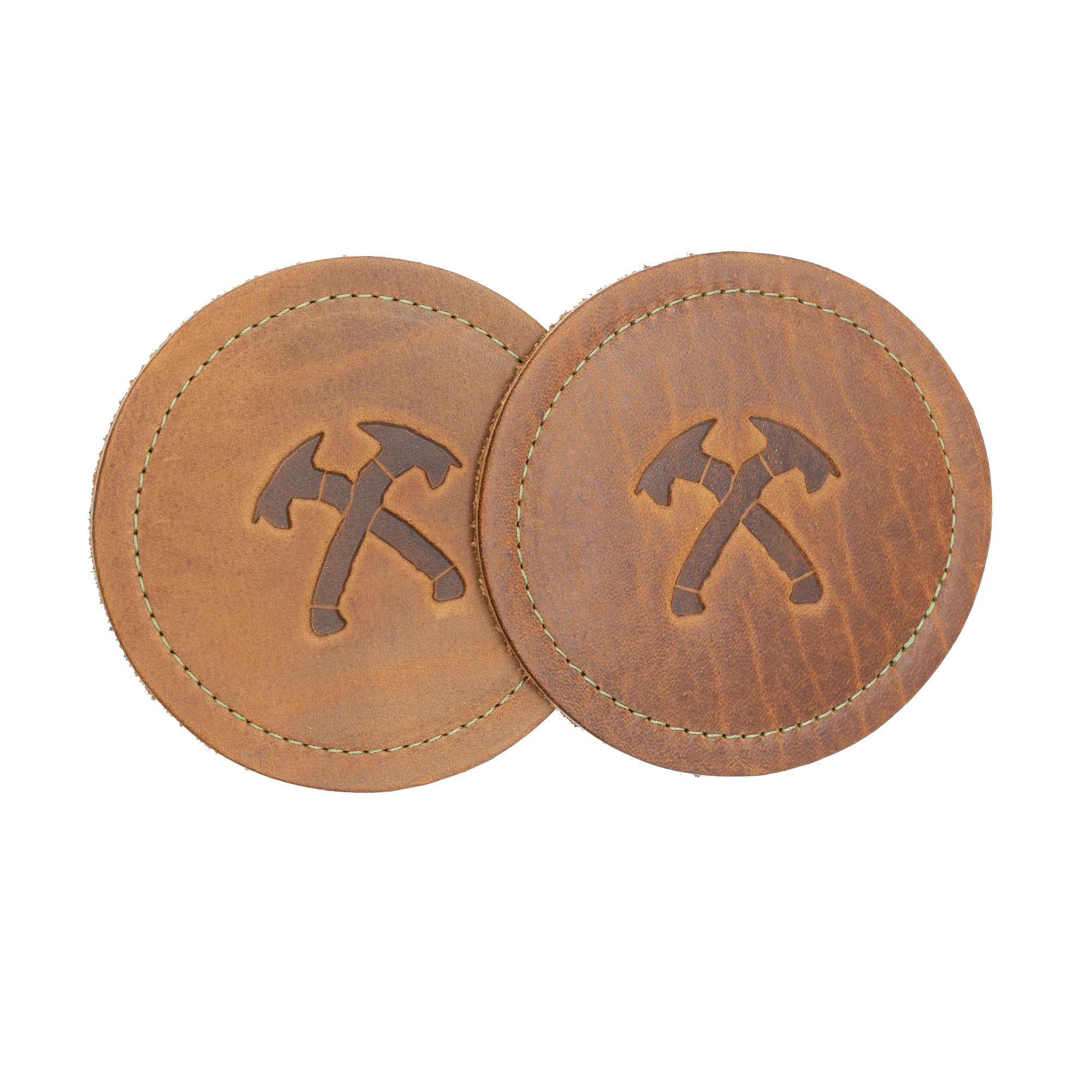 Leather Crossed Tomahawks Coasters (Set of 2) - Image 5