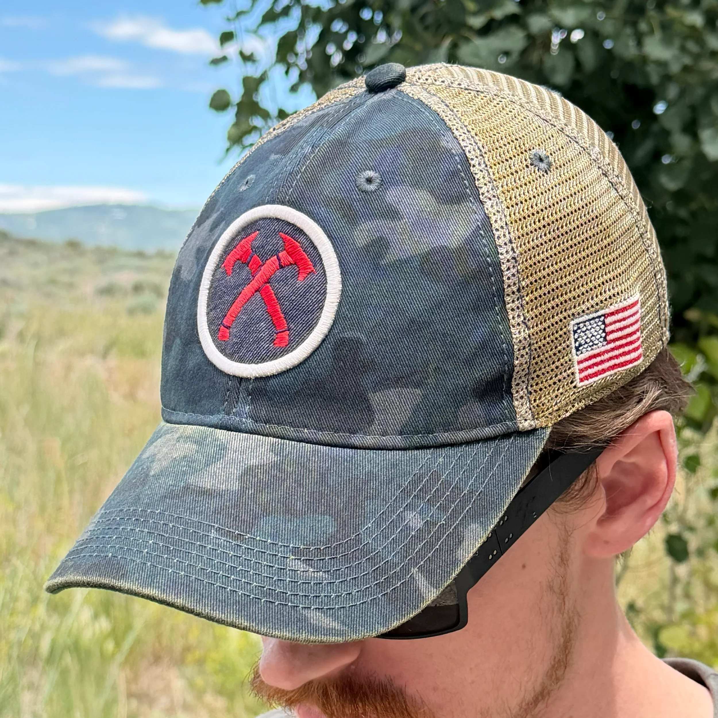 Legacy Red White & Blue Camo Hat - Image 3