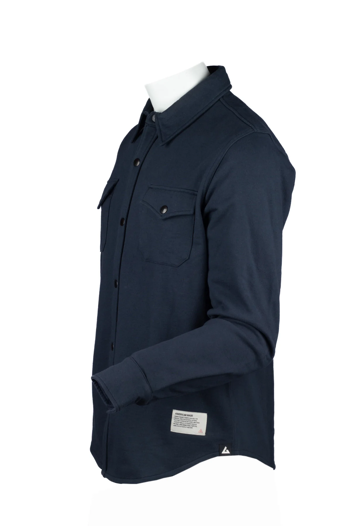Navy American Giant x Jack Carr Redwood Flannel - Image 3