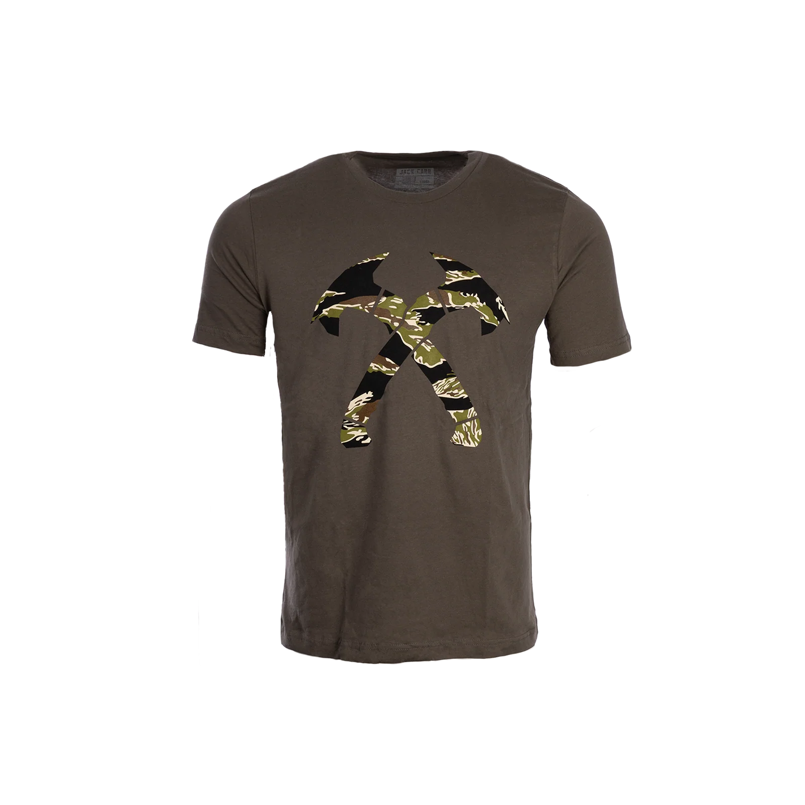 Tiger Stripe Camo Crossed Hawks Tee Army Green
