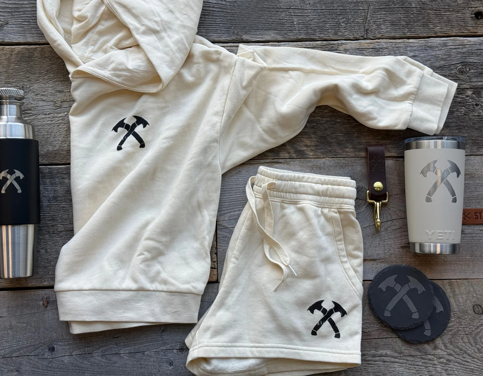 Women's Crossed Hawk Light Weight Hoodie - Image 3