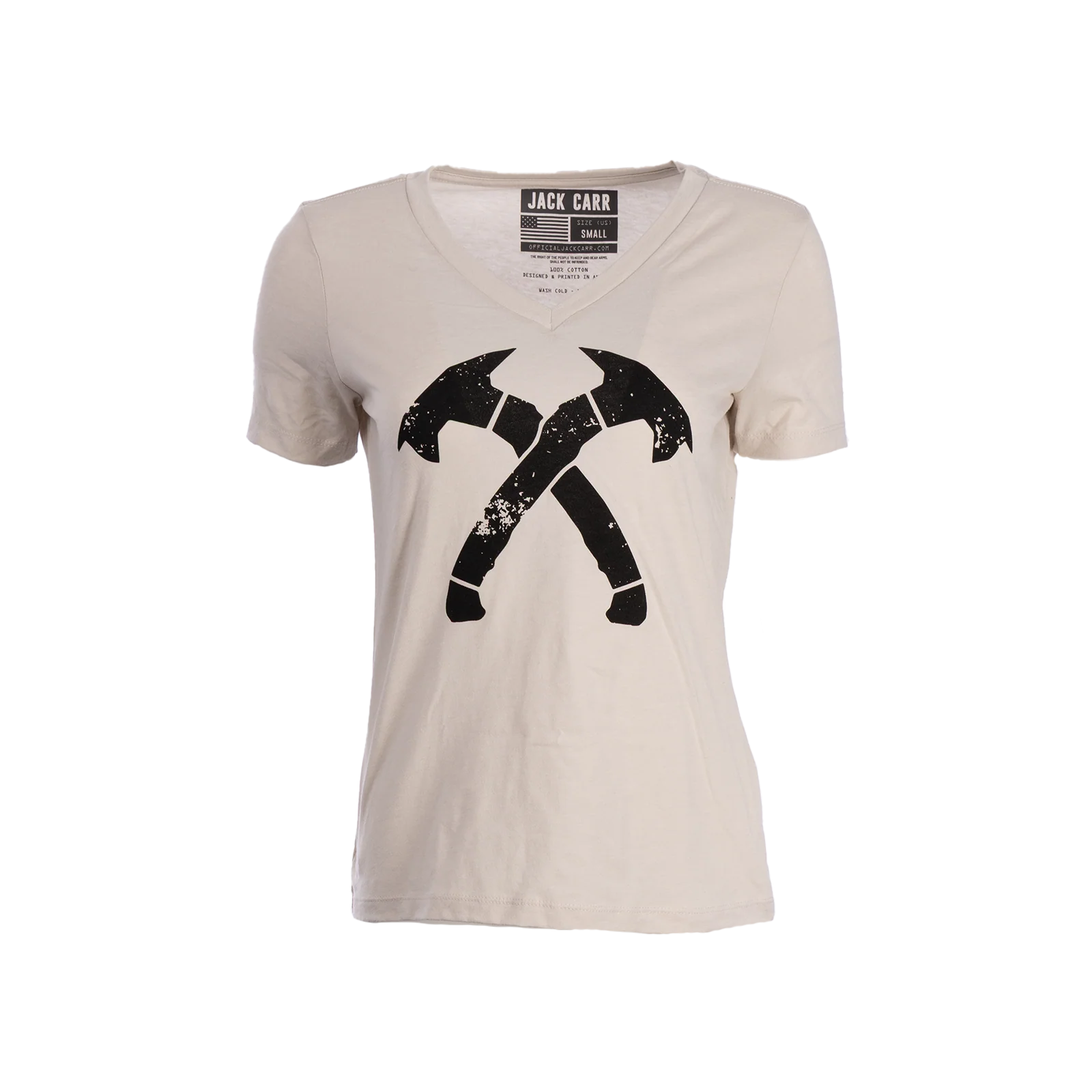 Women's V-neck Oatmeal Tee